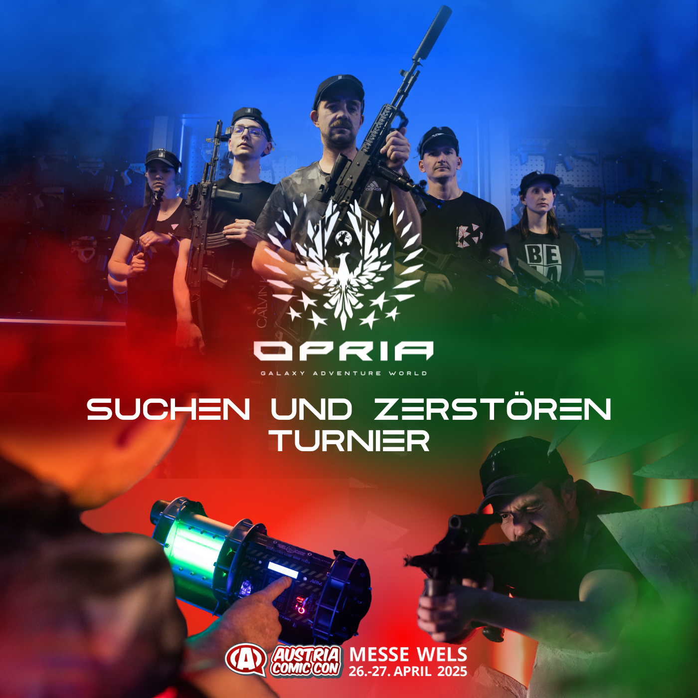 Suchen & Zerstören Turnier auf der Austria Comic Con